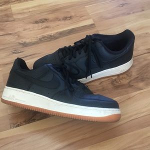 Nike Air force 1, black leather